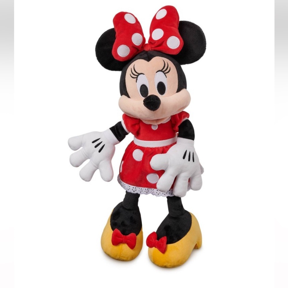 Disney Mickey Mouse & Friends Minnie Mouse Medium 18'' Plush - Red -Disney Store